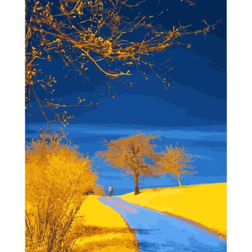 아이윙스-아이윙스 피포페인팅 PIPO-2082 가을겨울풍경 40x50 DIY명화그리기 유화수채화그리기