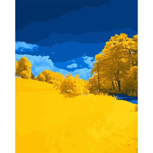 아이윙스-아이윙스 피포페인팅 PIPO-2080 가을겨울풍경 40x50 DIY명화그리기 유화수채화그리기