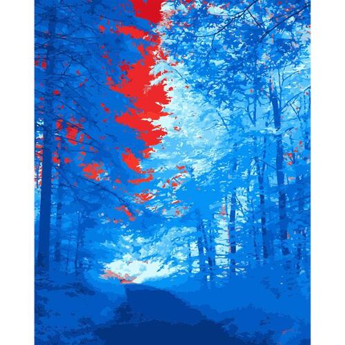 아이윙스-아이윙스 피포페인팅 PIPO-2085 가을겨울풍경 40x50 DIY명화그리기 유화수채화그리기