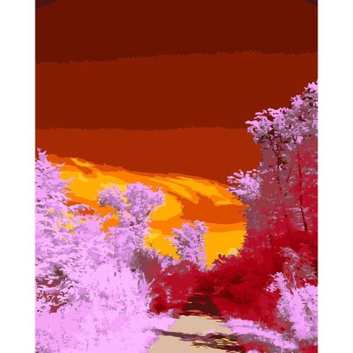 아이윙스-아이윙스 피포페인팅 PIPO-2087 가을겨울풍경 40x50 DIY명화그리기 유화수채화그리기