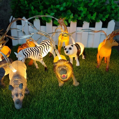 아이윙스-사파리 동물 LED 조명 가랜드 파티장식소품